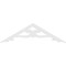 Ekena Millwork Pitch Brontes Architectural Grade PVC Gable Pediment, 60"W x 17 1/2"H x 1"P (7/12) GPP060X018X100BRO - alternate 5